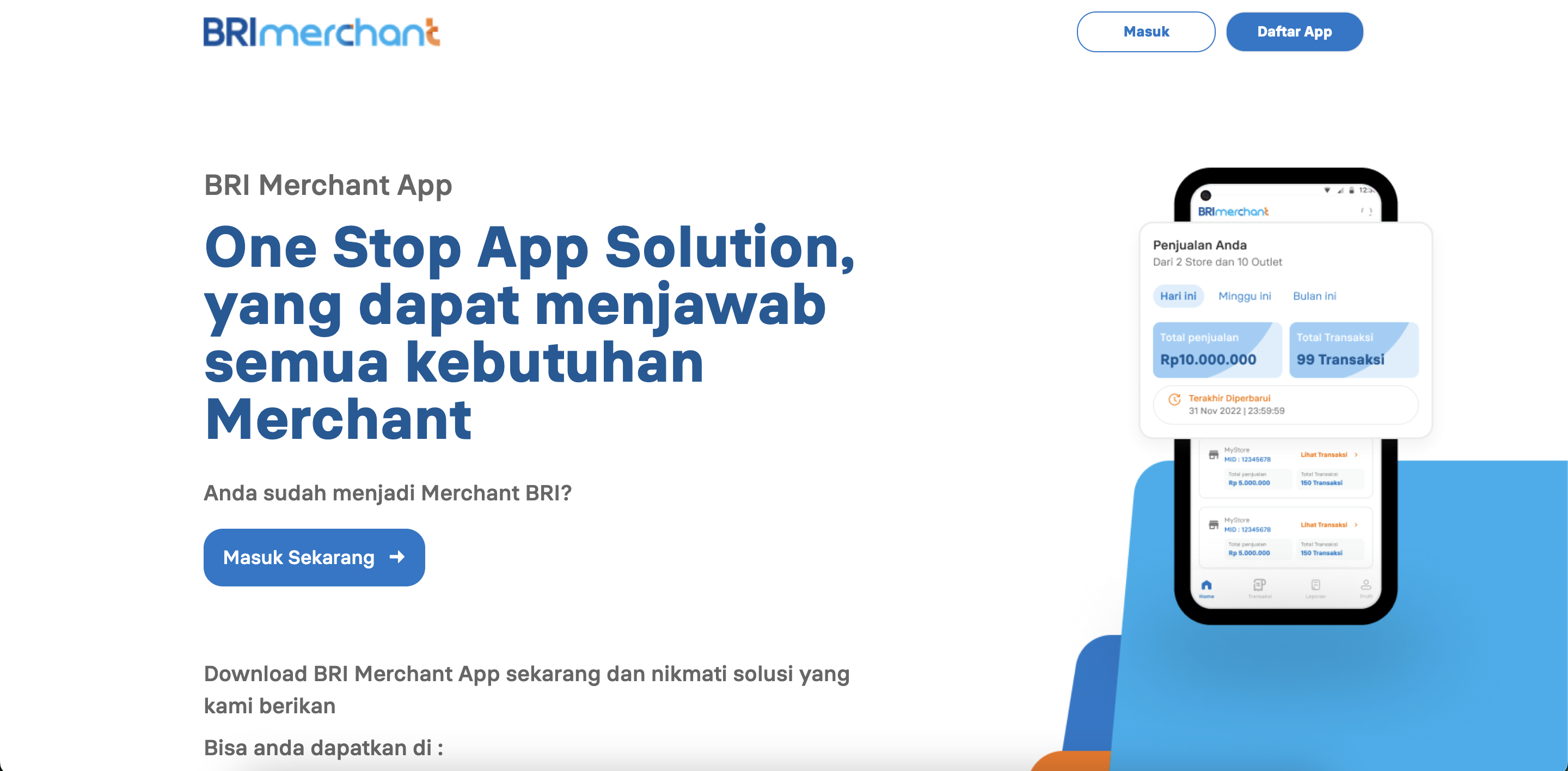 BRI Merchant Web