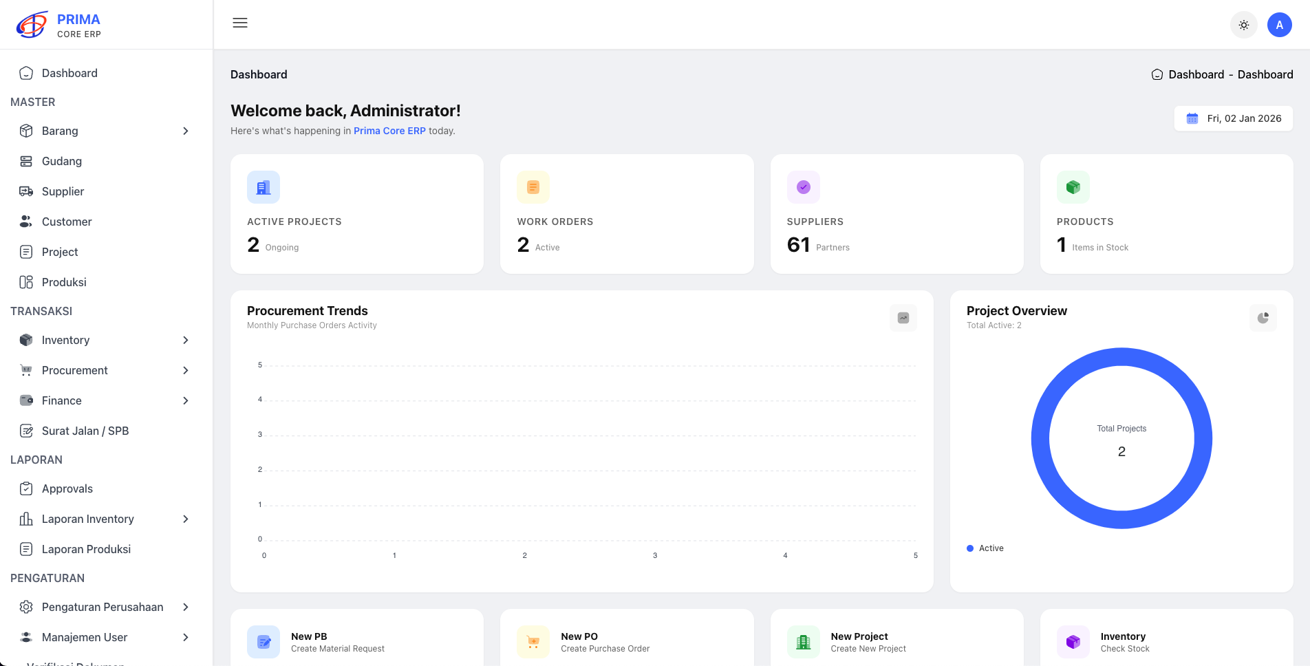 Prima Core ERP